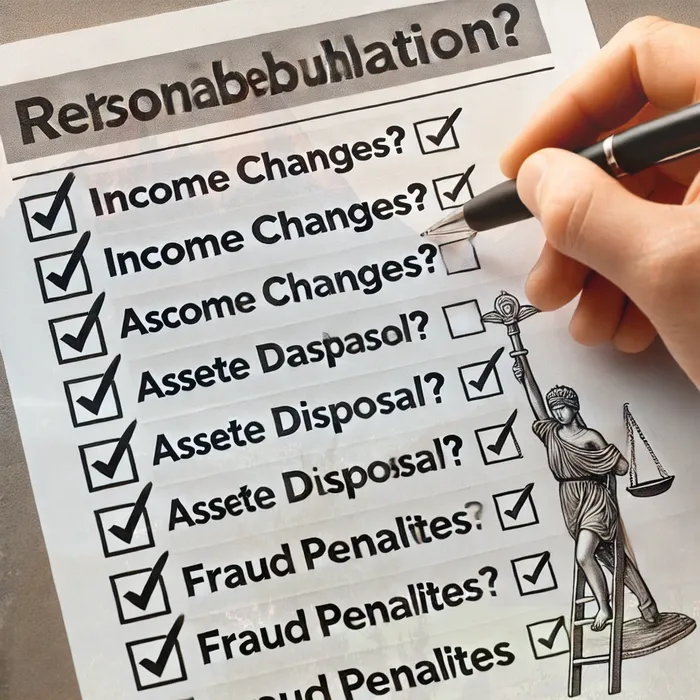 개인회생면책신청서양식